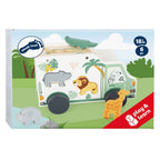 Small Foot - houten vormenstoof jeep safari 6dlg.