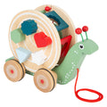 Small foot - houten trekfiguur vormenstoof slak, 6dlg.