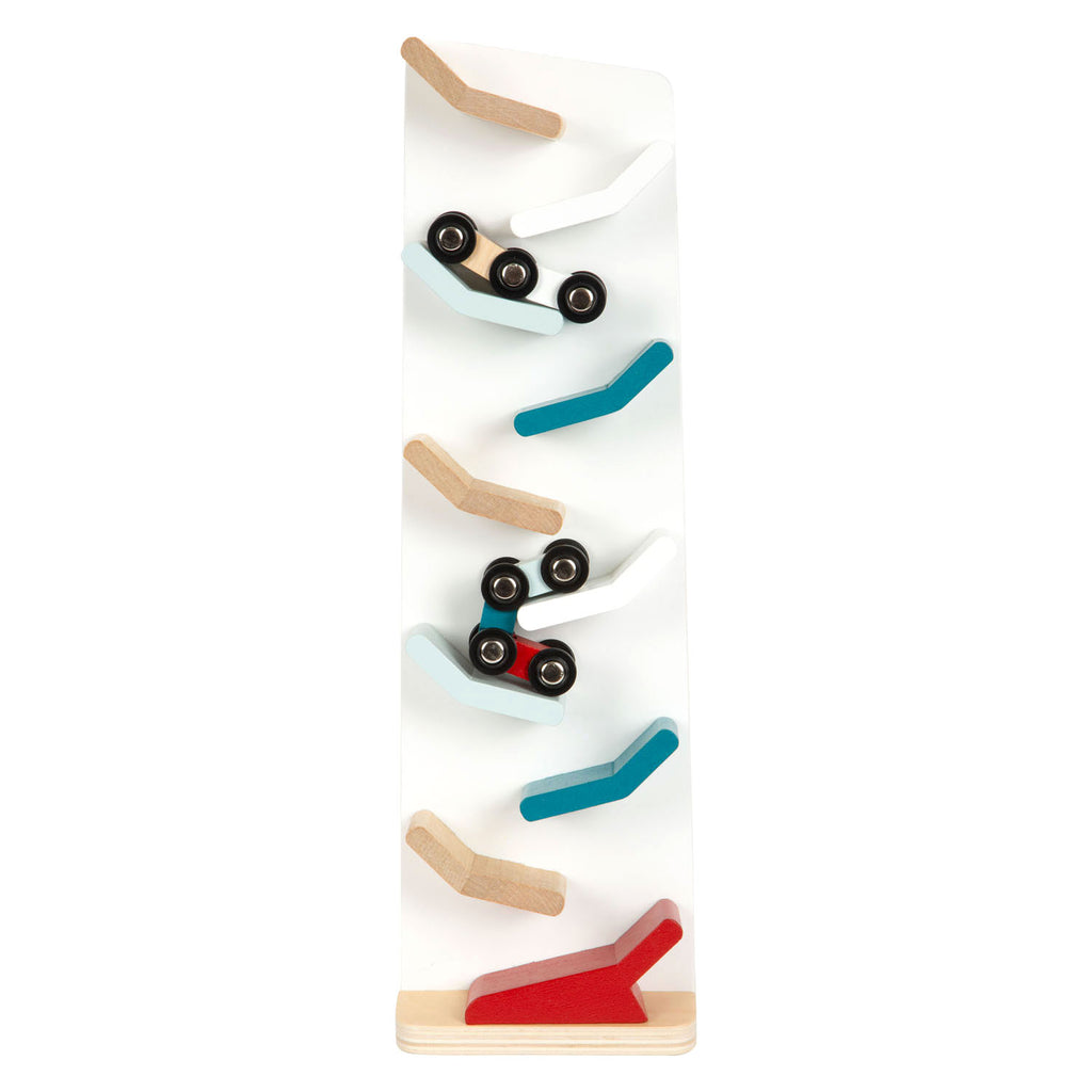 Small foot - houten autobaan toren met auto's, 3dlg.