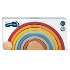 Small foot - houten regenboog bouw bogen met bal,