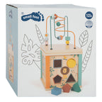 Small foot - houten activiteitenkubus en motoriekspiraal safari
