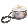 Small foot - houten trommel wilde dieren met stokken, 3dlg.