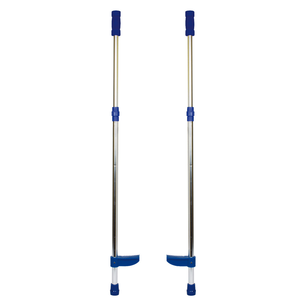 Small foot - metalen stelten verstelbaar blauw, 145cm