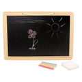 Small Foot - houten krijtbord met gekleurde krijtjes 7dlg.