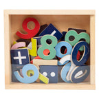 Small foot - houten magnetische cijfers kleur. 37dlg.