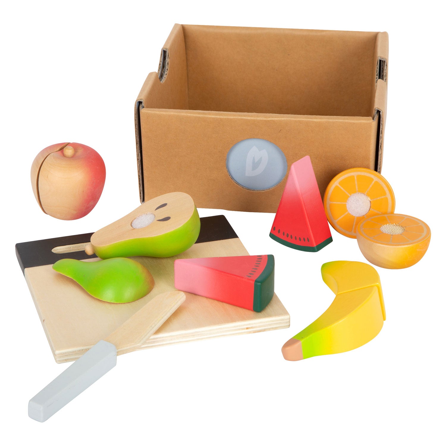 Small foot - houten snij- en speeleten fruit set, 13dlg.