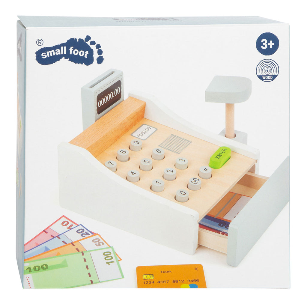 Small Foot - houten speelgoedkassa met accessoires 15dlg.