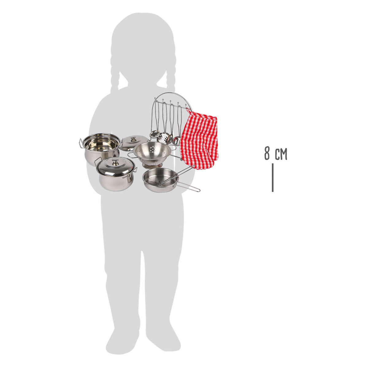 Small foot - metalen kinder kookgerei set, 13dlg.