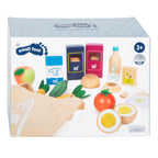 Small foot - houten speeleten vegetarisch voedselset, 17dlg.