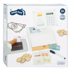 Small foot - houten speelgoedkassa met scanner, 15dlg.