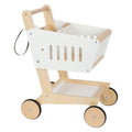 Small foot - houten supermarkt winkelwagen wit