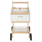 Small foot - houten supermarkt winkelwagen wit