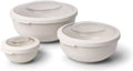 Amuse life bowl lunchbox compacte vershouddoos met tritan deksel 500ml grijs
