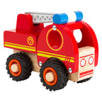 Small foot - houten brandweerwagen met ladder