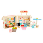 Small Foot - houten meeneem speelwinkel poppenhuis 15dlg.
