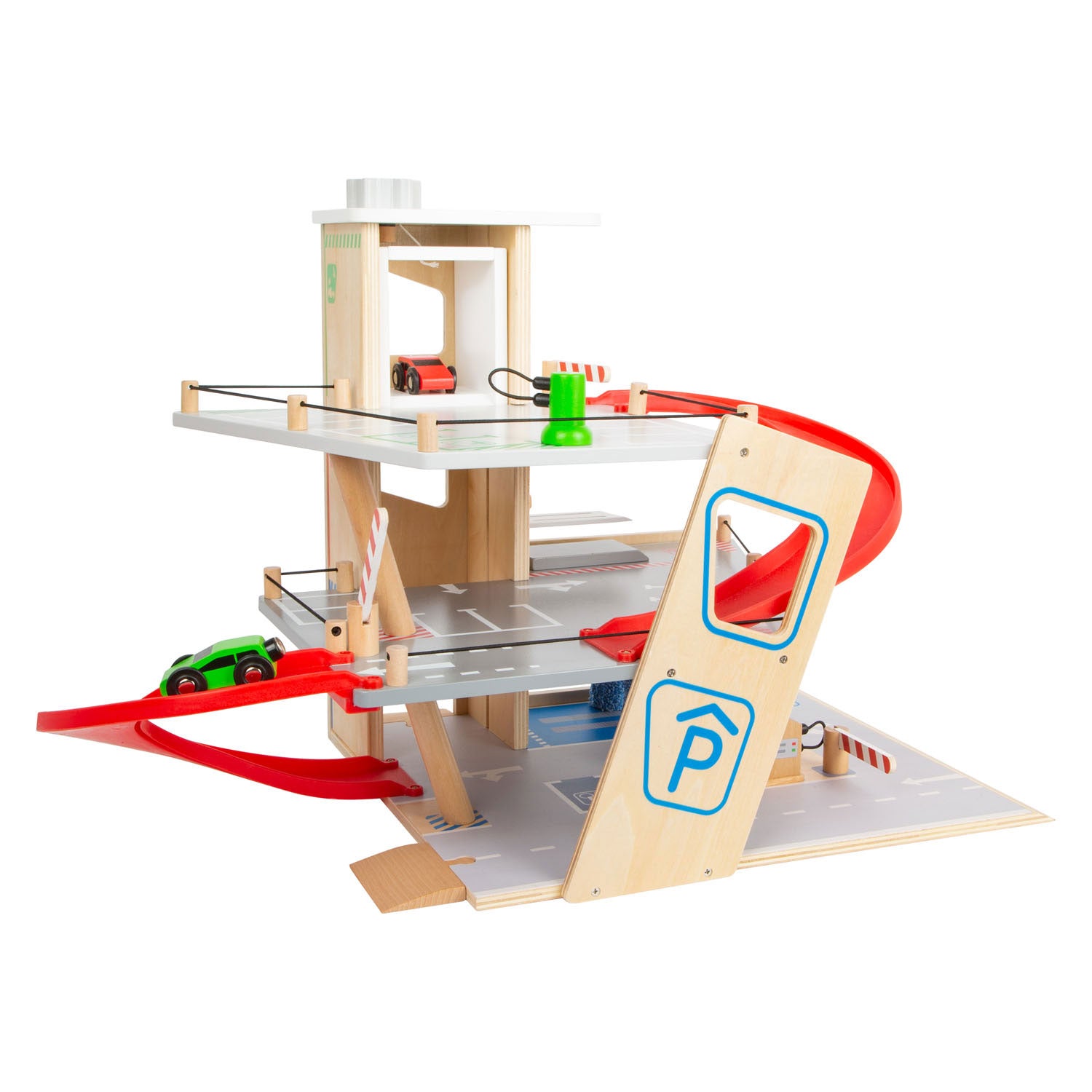 Small foot - houten garage met wasstraat