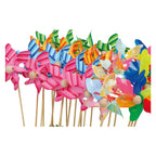 Small Foot - windmolen met houten stok 28cm 24 stuks