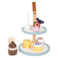 Small foot - houten speeleten etagere met cupcakes, 13dlg.