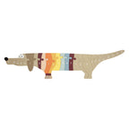 Small foot - houten letter- en vormenpuzzel hond, 26st.