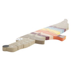Small foot - houten letter- en vormenpuzzel hond, 26st.