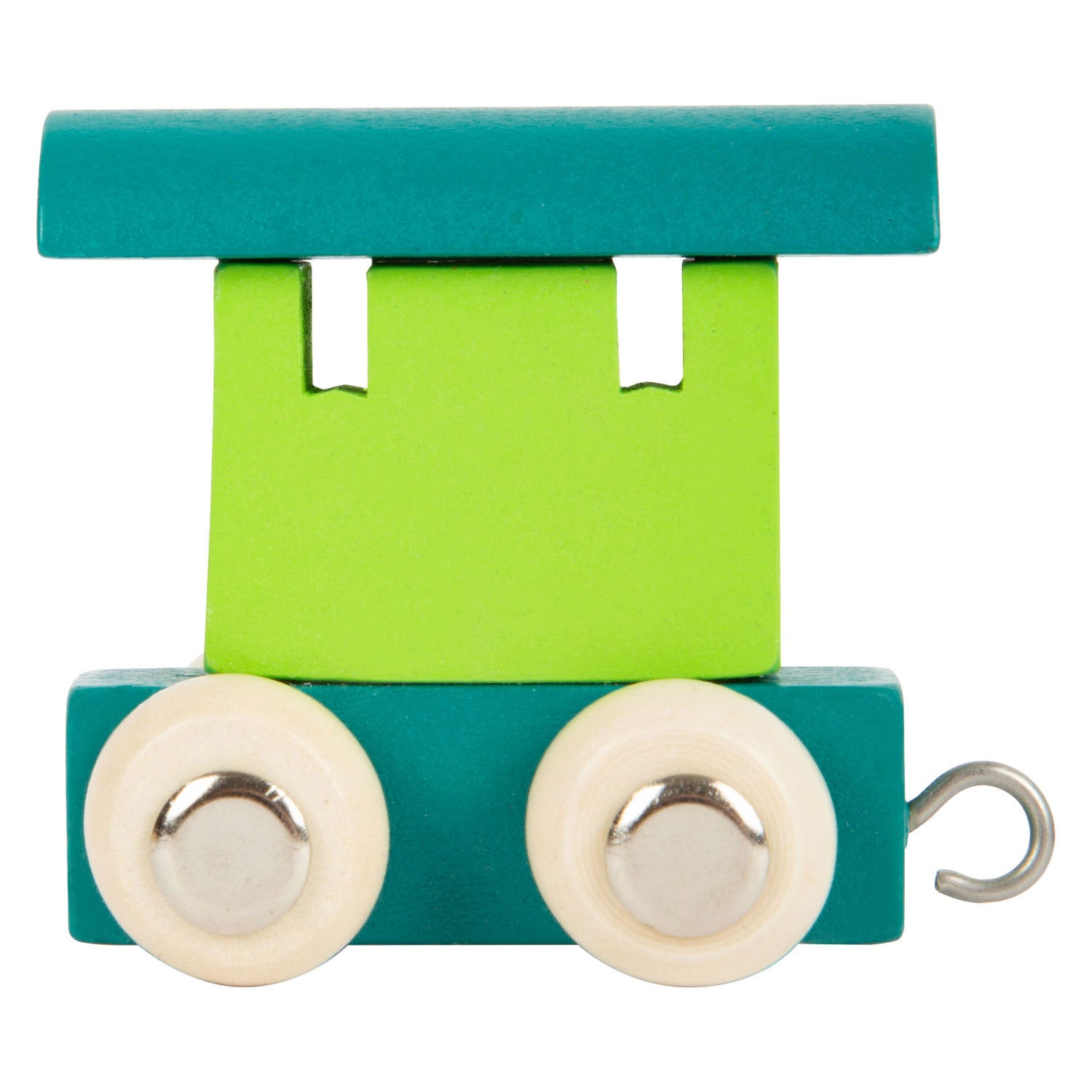 Small foot - houten lettertrein wagon groen