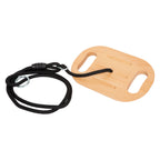Small foot - houten disc schommel met handgrepen black line
