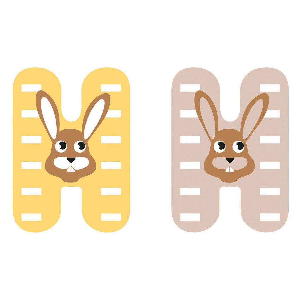 Small foot - houten dieren kinderletter - h