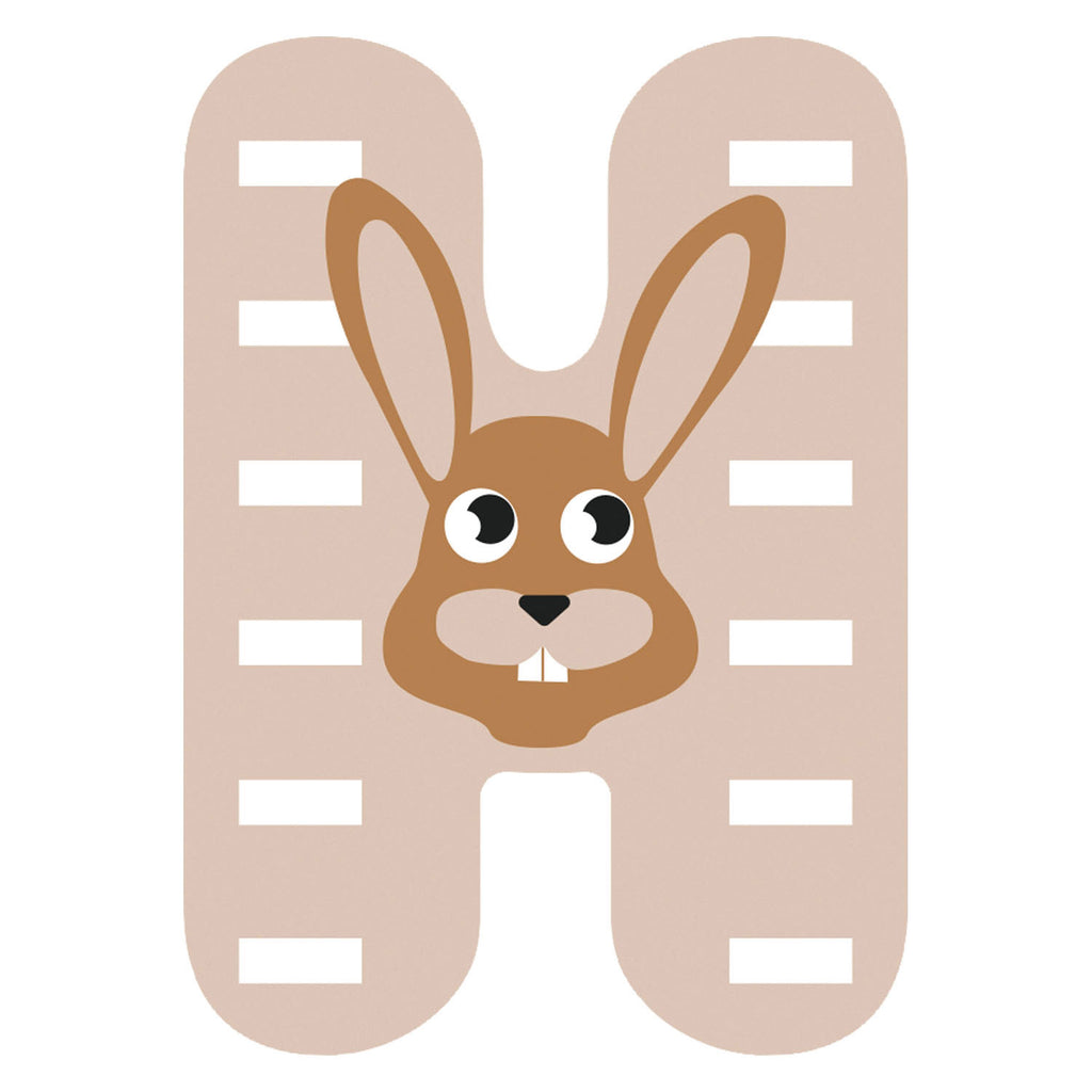 Small foot - houten dieren kinderletter - h