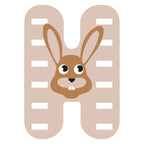 Small foot - houten dieren kinderletter - h