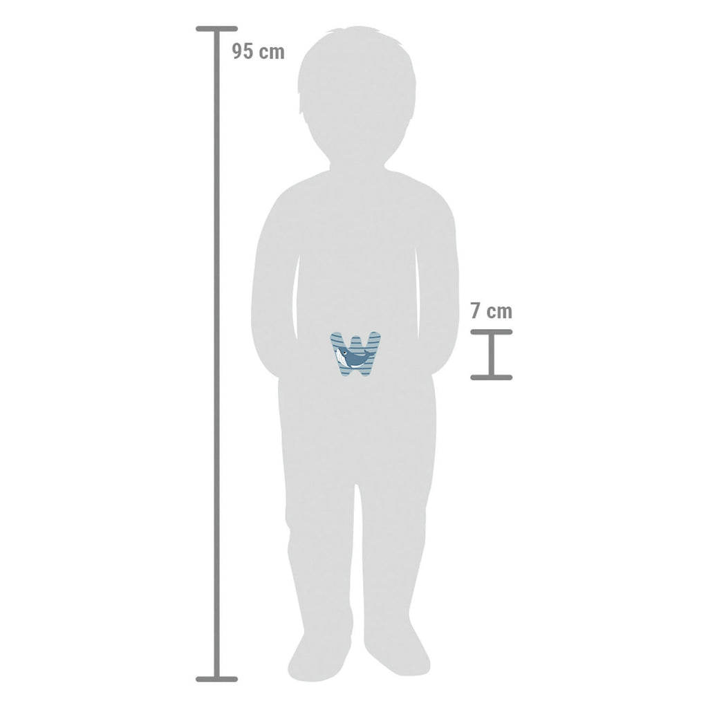Small foot - houten dieren kinderletter - w