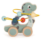 Small foot - houten duwfiguur motoriekspiraal dino