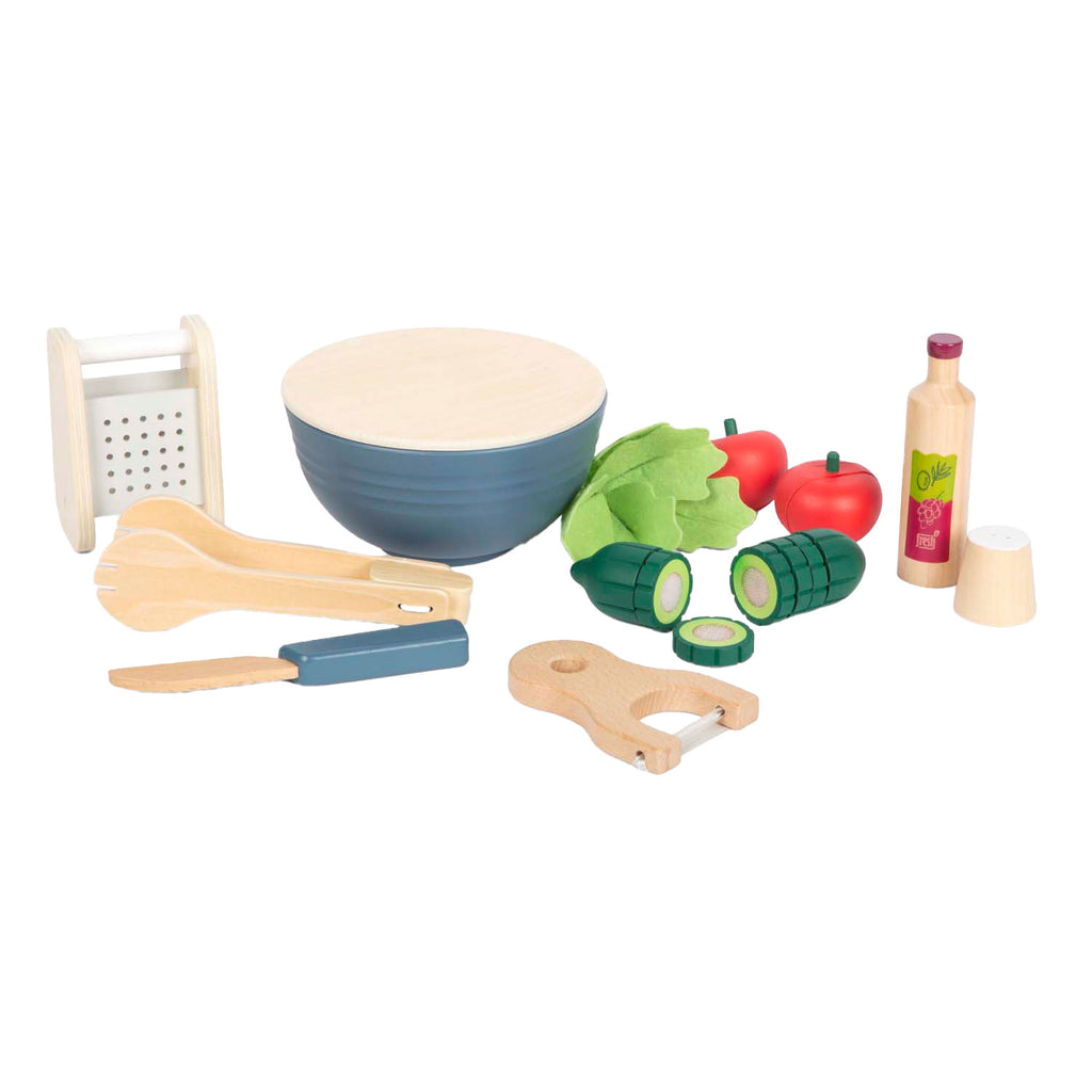 Small Foot - houten speelgoed eten salade speelset 11dlg.