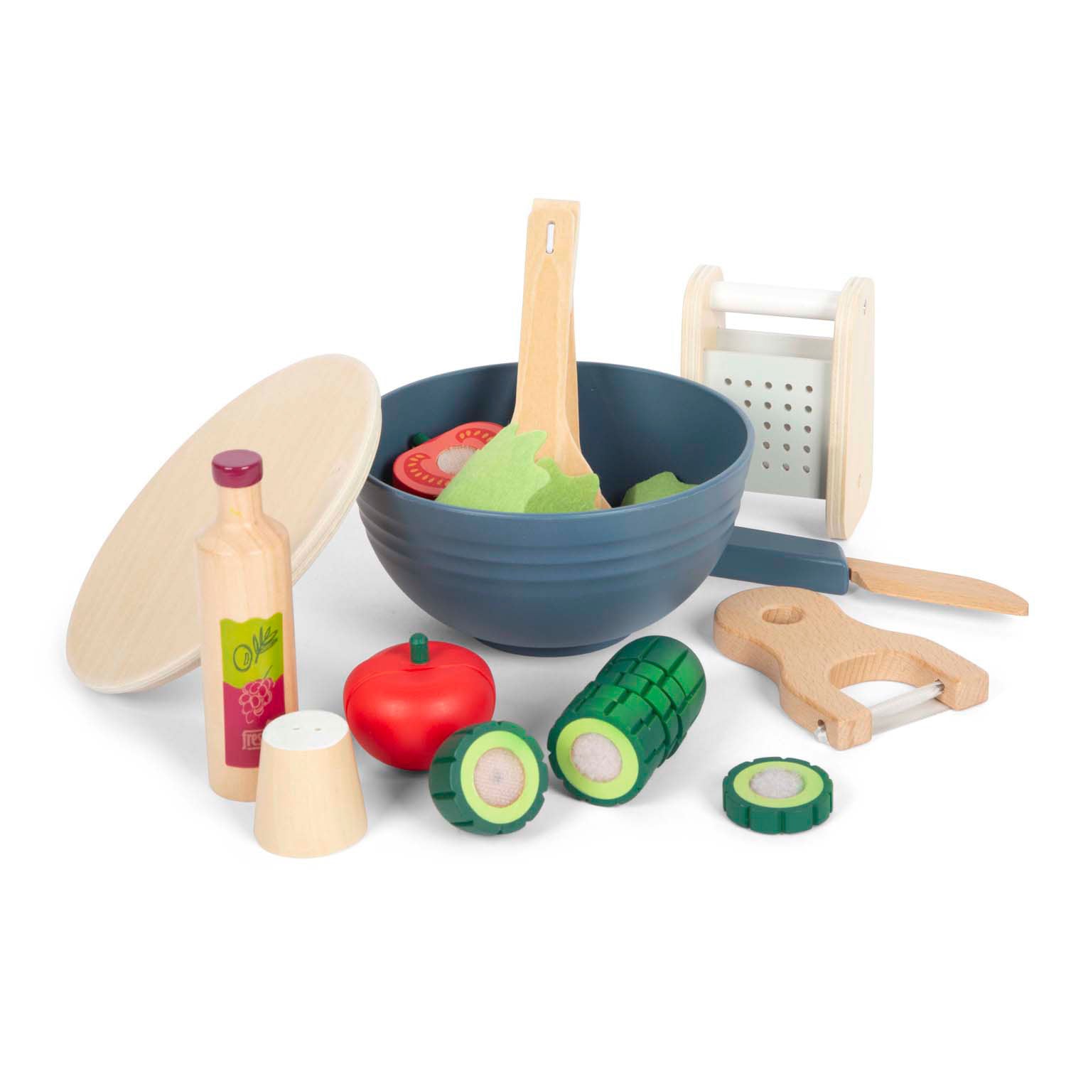 Small Foot - houten speelgoed eten salade speelset 11dlg.