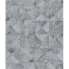 Noordwand behang topchic graphic shapes facet metallic grijs