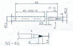 Hq solder tip4 vervangingstip voor solder20 30