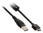 Valueline vlcp60806b20 camera data kabel usb 2.0 a male - 12p canon connector male 2,00 m zwart