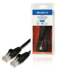 Valueline vlcb85100b50 utp cat5e netwerkkabel rj45 mannelijk - rj45 mannelijk 5,00 m zwart