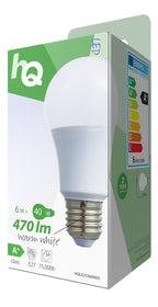 Hq le27a60001 led-lamp a60 e27 6,5 w 470 lm 2 700 k