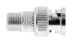 Valueline vlsp41965m antenne adapter bnc male - f-connector female zilver