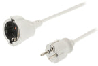 Jipy k ouml;nig ec103f1wh stroom verlengkabel 3 m h05vv-f 3g1.5 ip20 wit