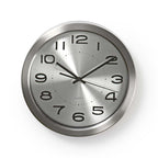 Nedis wandklok | 300 mm | roestvrij zilver | 1 stuks - clwa010mt30sr clwa010mt30sr