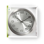 Nedis wandklok | 300 mm | roestvrij zilver | 1 stuks - clwa010mt30sr clwa010mt30sr