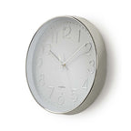 Nedis wandklok | 300 mm | kunststof | wit zilver | 1 stuks - clwa015pc30sr clwa015pc30sr