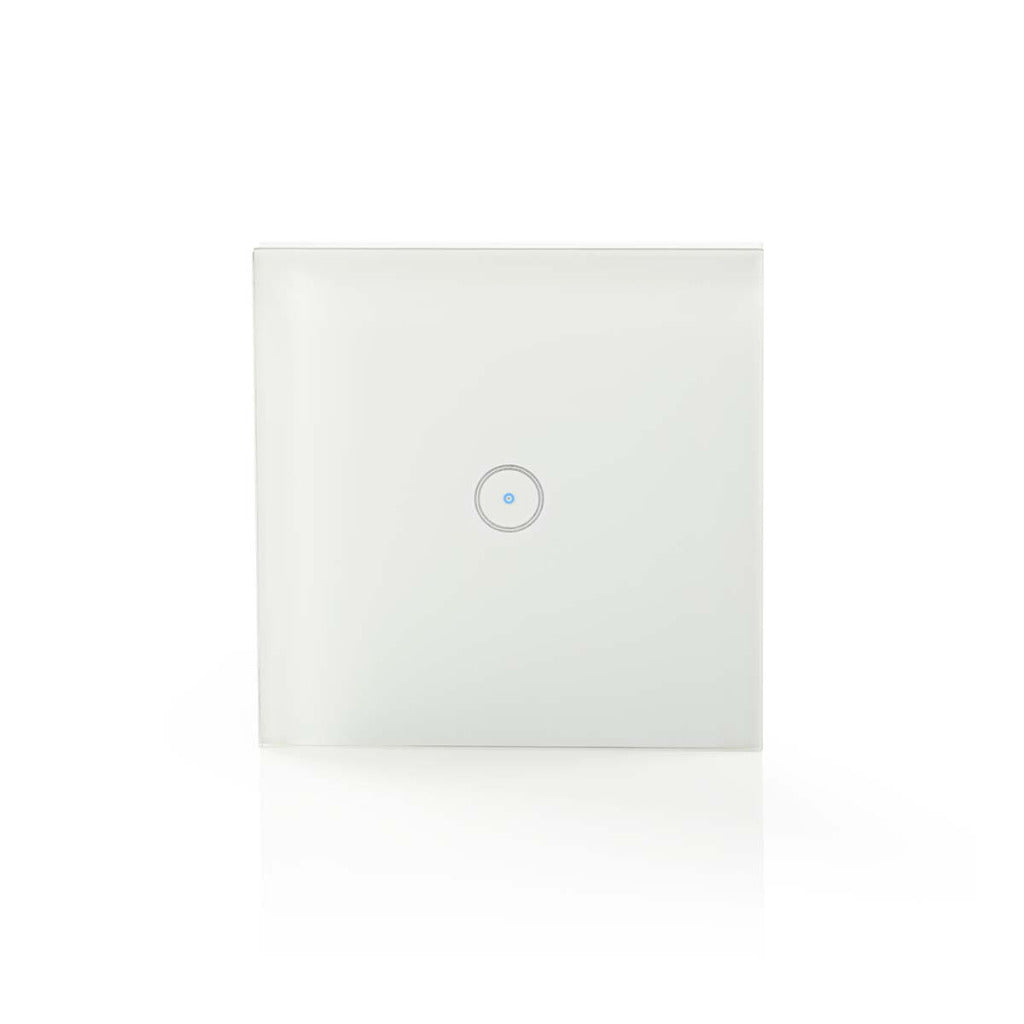 Nedis smartlife wandschakelaar | wi-fi | enkel | 1000 w | glas | wit | 1 stuks - wifiws10wt wifiws10wt