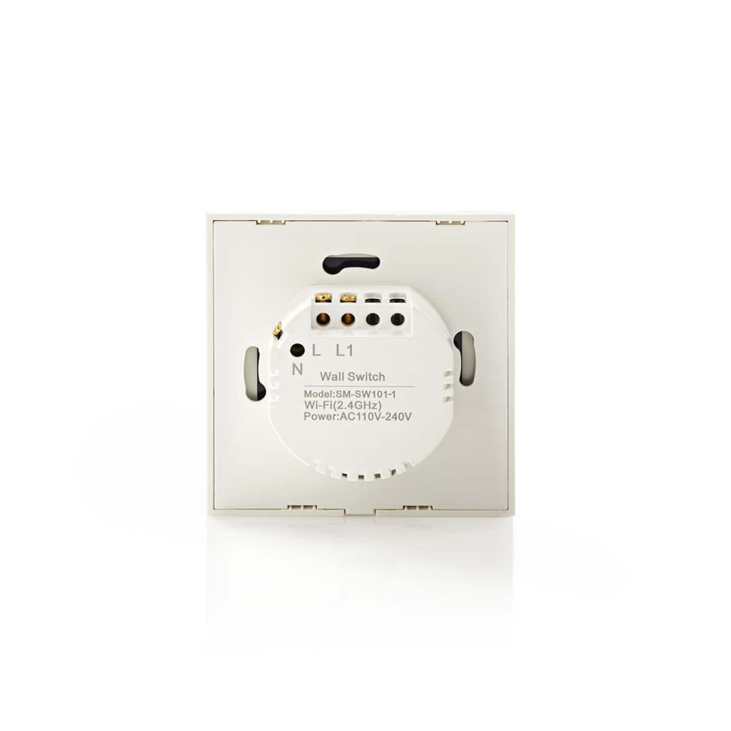 Nedis smartlife wandschakelaar | wi-fi | enkel | 1000 w | glas | wit | 1 stuks - wifiws10wt wifiws10wt