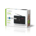 Nedis - Nedis rdfm2100gy fm-radio 36 w usb-poort & microsd-kaartsleuf zwart / grijs
