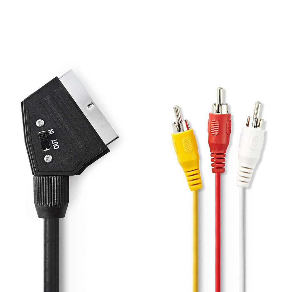 Nedis scart naar composiet kabel