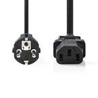 Nedis cegp10030bk50 voedingskabel schuko male - iec-320-c13 5,0 m zwart