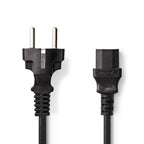 Nedis cegp10030bk50 voedingskabel schuko male - iec-320-c13 5,0 m zwart