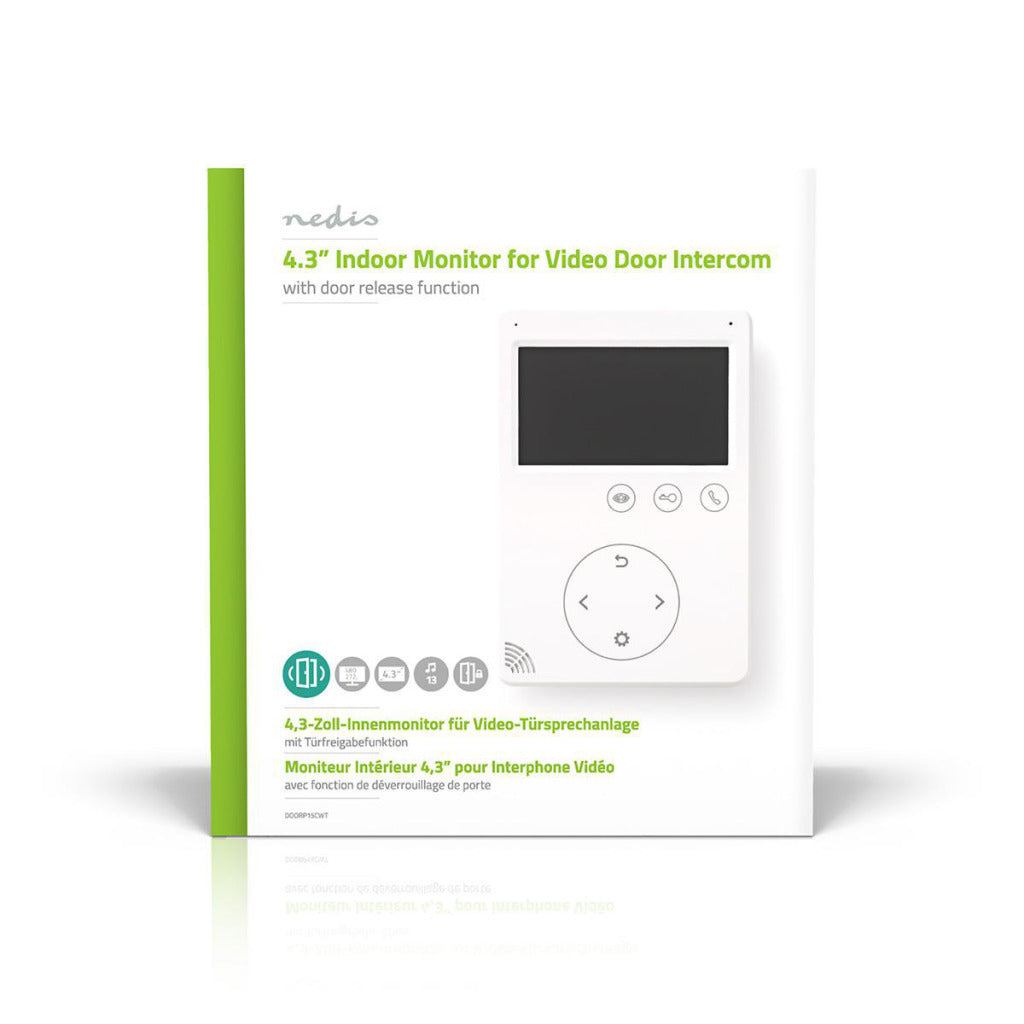 Nedis videodeurbel | 480x272 | 2-weg communicatievoeding | wit | 1 stuks - doorp15cwt doorp15cwt